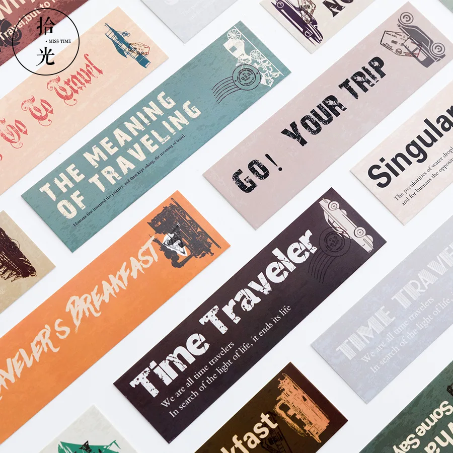 30 шт./упак. Go путешествия закладки бумажные закладки маркеры рекламные подарочные канцелярские принадлежности Bookmarks для книжных маркеров