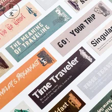 30 шт./упак. Go путешествия закладки бумажные закладки маркеры рекламные подарочные канцелярские принадлежности Bookmarks для книжных маркеров