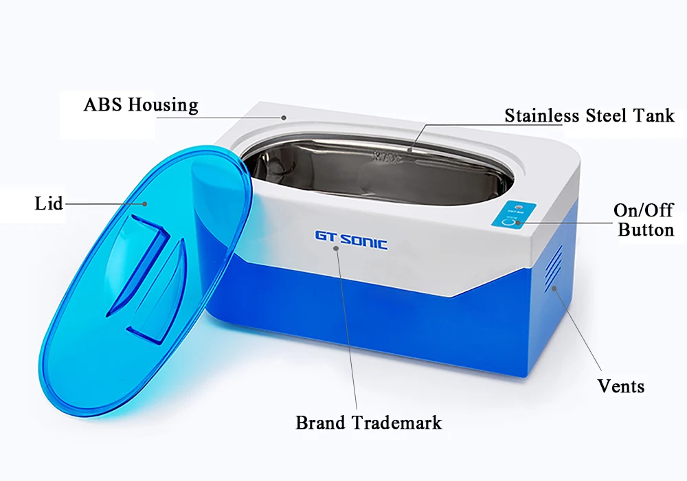 GTSONIC 600 мл ультра Соник Очиститель таймер для ванны ювелирные изделия кисти очки Маникюр камни резаки Стоматологическая бритва части ультразвук