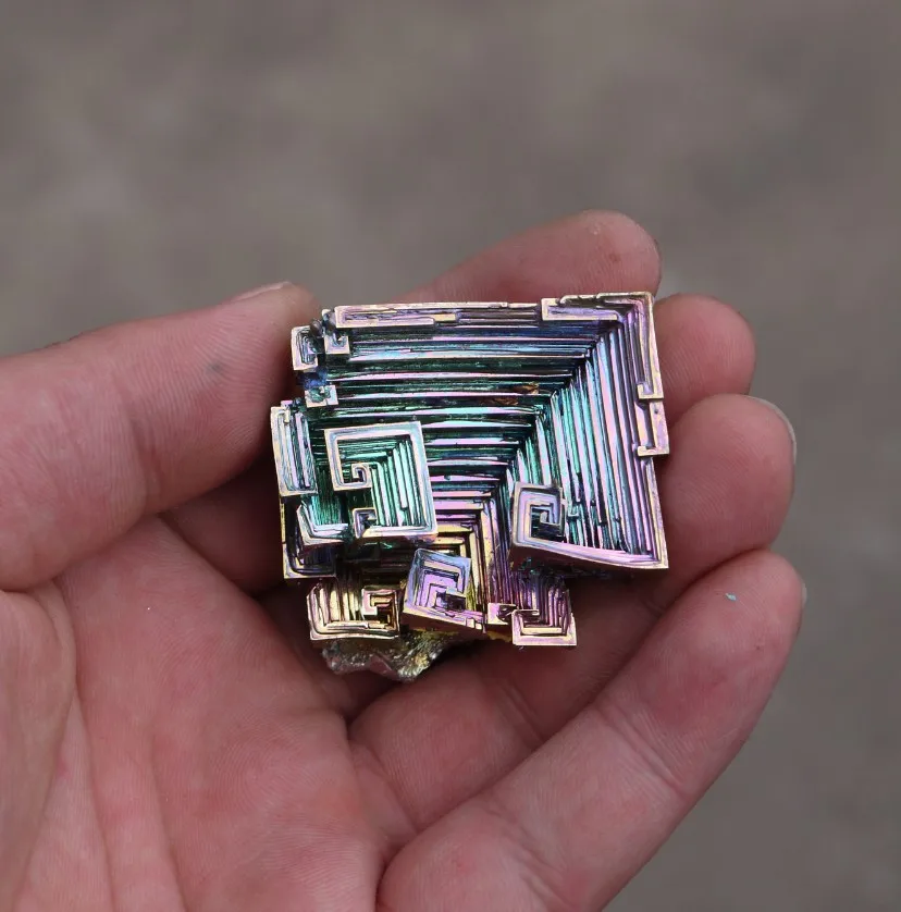 

High Quality Iridescent Bismuth Crystal 77.8 g  #A-439
