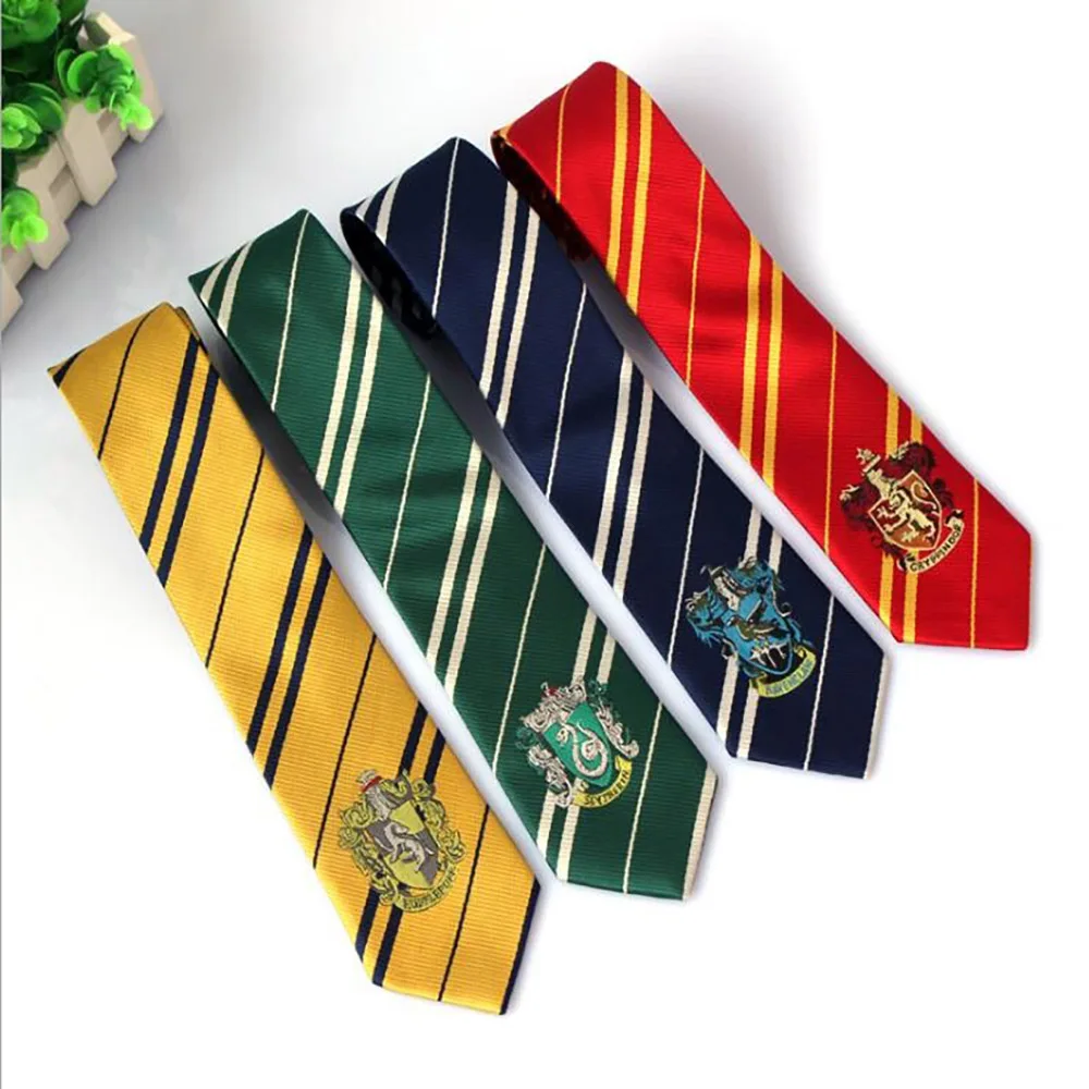 

New Tie Clothing Accessories Borboleta Necktie College Style Tie Gryffindor Series Gift Cosplay Accessory 4 Colors