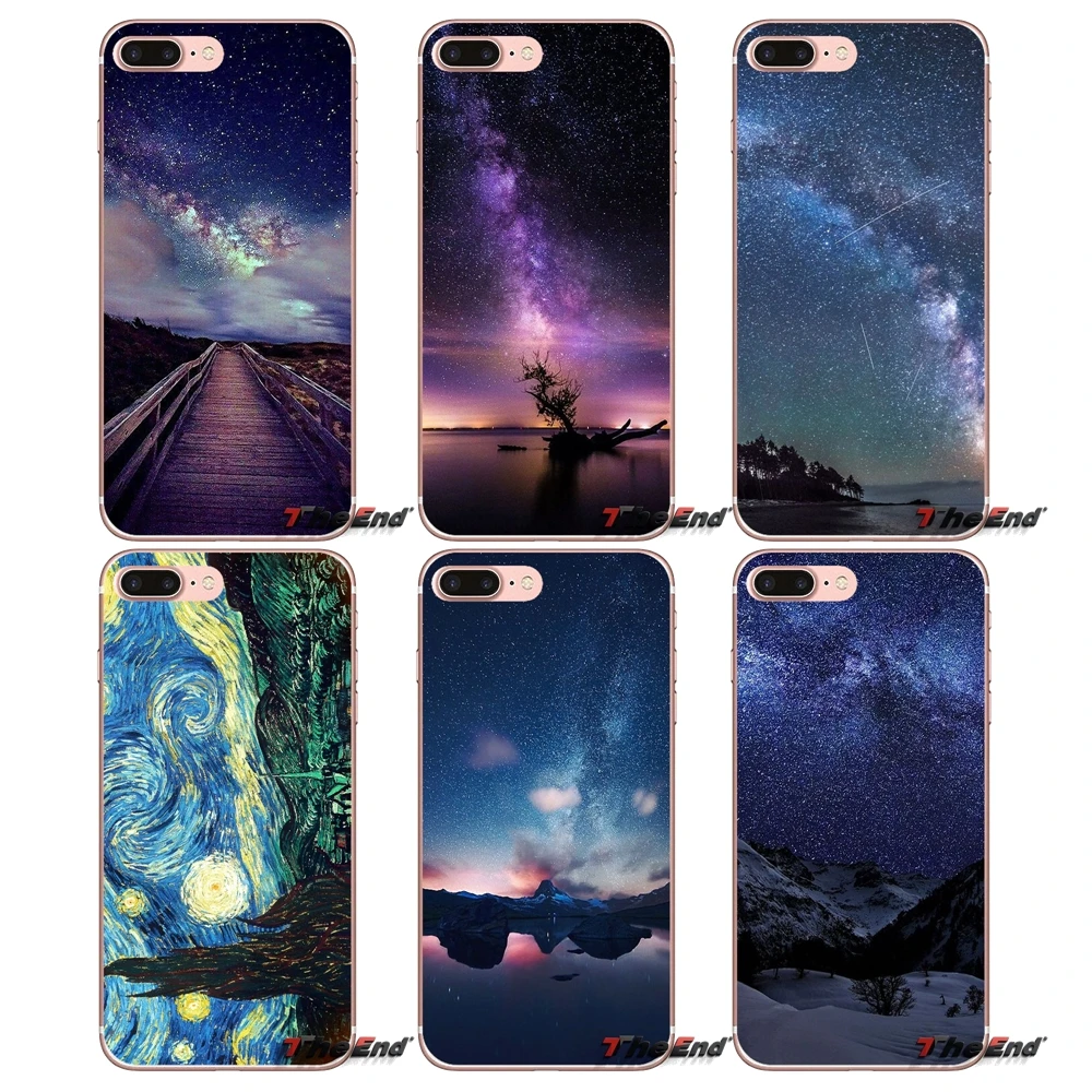

Phone Cover Starry Night Space Sky Pattern For iPhone X 4 4S 5 5S 5C SE 6 6S 7 8 Plus Samsung Galaxy J1 J3 J5 J7 A3 A5 2016 2017