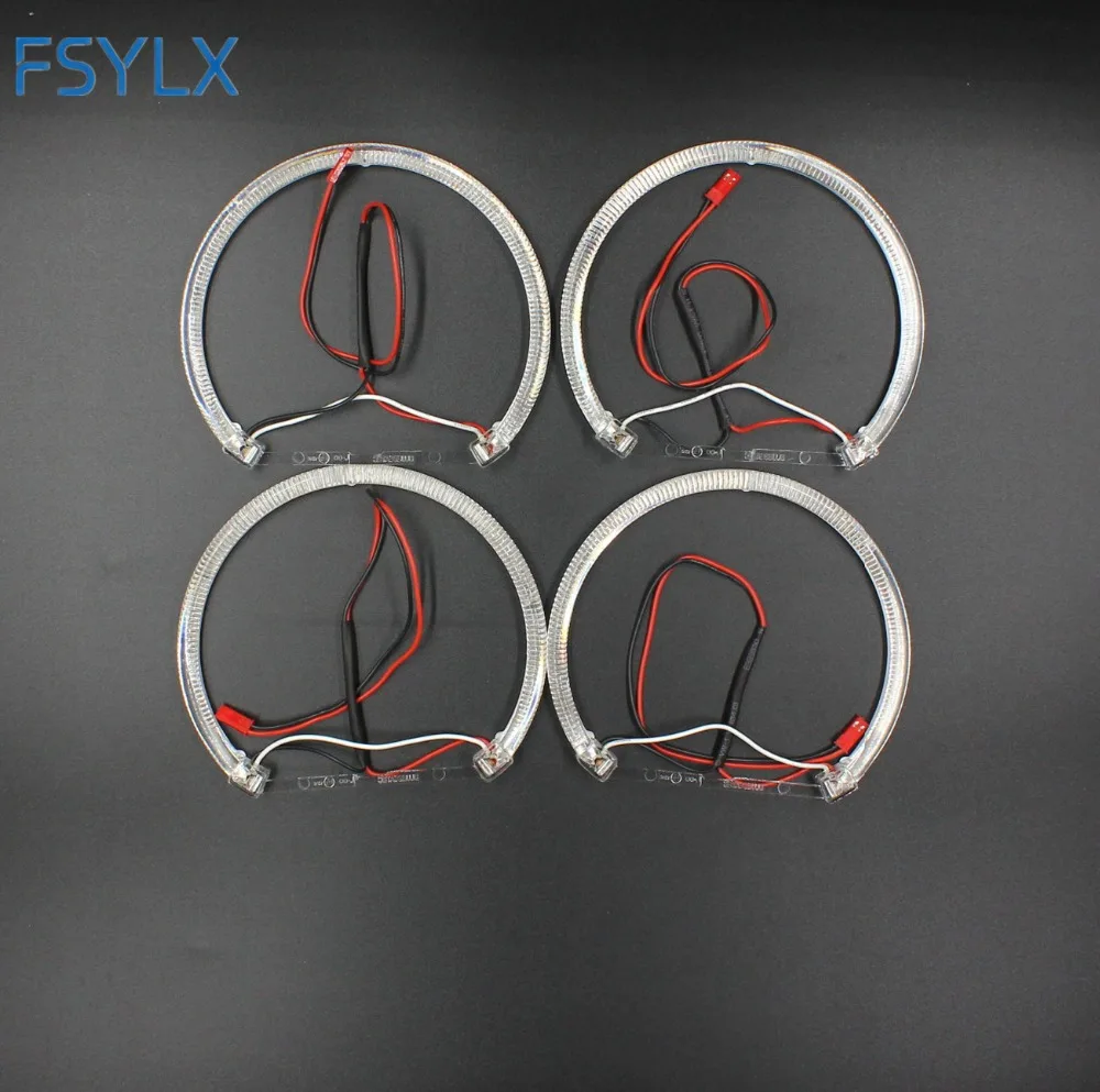 FSYLX LED عيون الملاك ل BMW E46 هالو ضوء خطأ شحن SMD انخيل العين E36 E38 E39 E46 العارض الأبيض الأصفر الأحمر الأزرق عيون الملاك