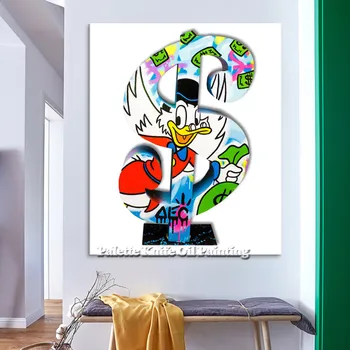 

Alec Graffiti pop art painting street art urban art on canvas Wall pictures for living room home decor wall art Poster and print