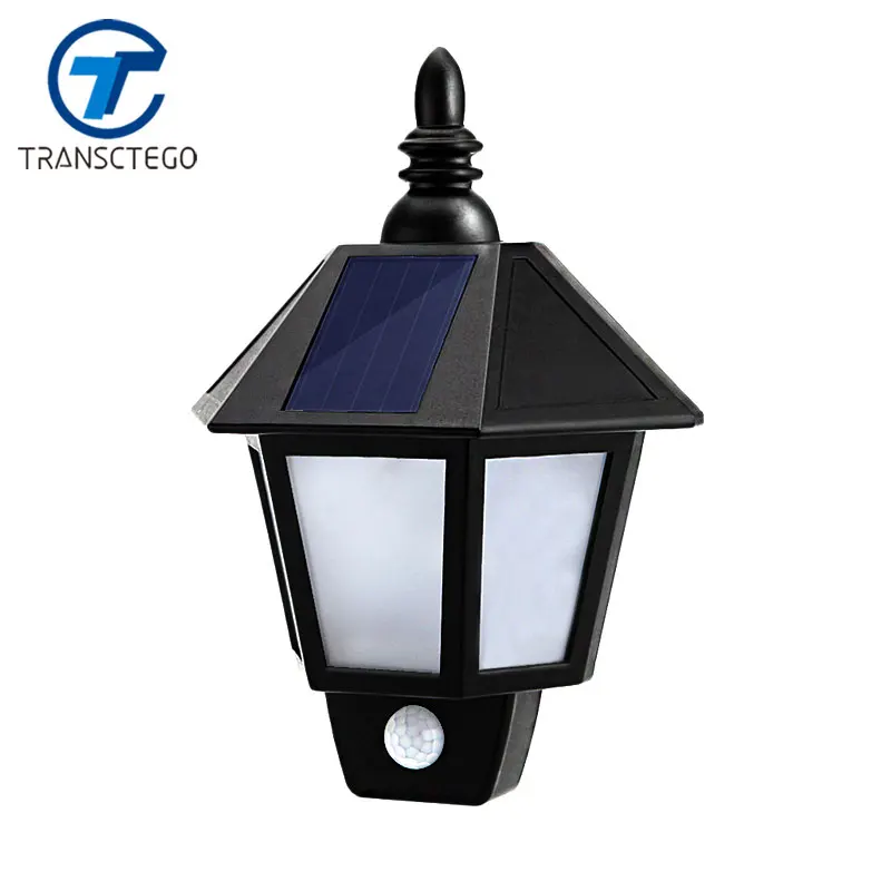 TRANSCTEGO Solar Lamp Garden Light Battery Power Led Street Decoration Wall Lights PIR Motion Sensor Outdoor Waterproof Lamps TRANSCTEGO Solar Lamp Garden Light Battery Power Led Street Decoration Wall Lights PIR Motion Sensor Outdoor Waterproof Lamps