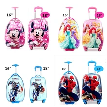 Детский Багаж, чемодан с мультипликационным принтом, багаж на колесиках для мальчиков, студенческий ABS чемодан на колесиках для детей, сумка на колесиках