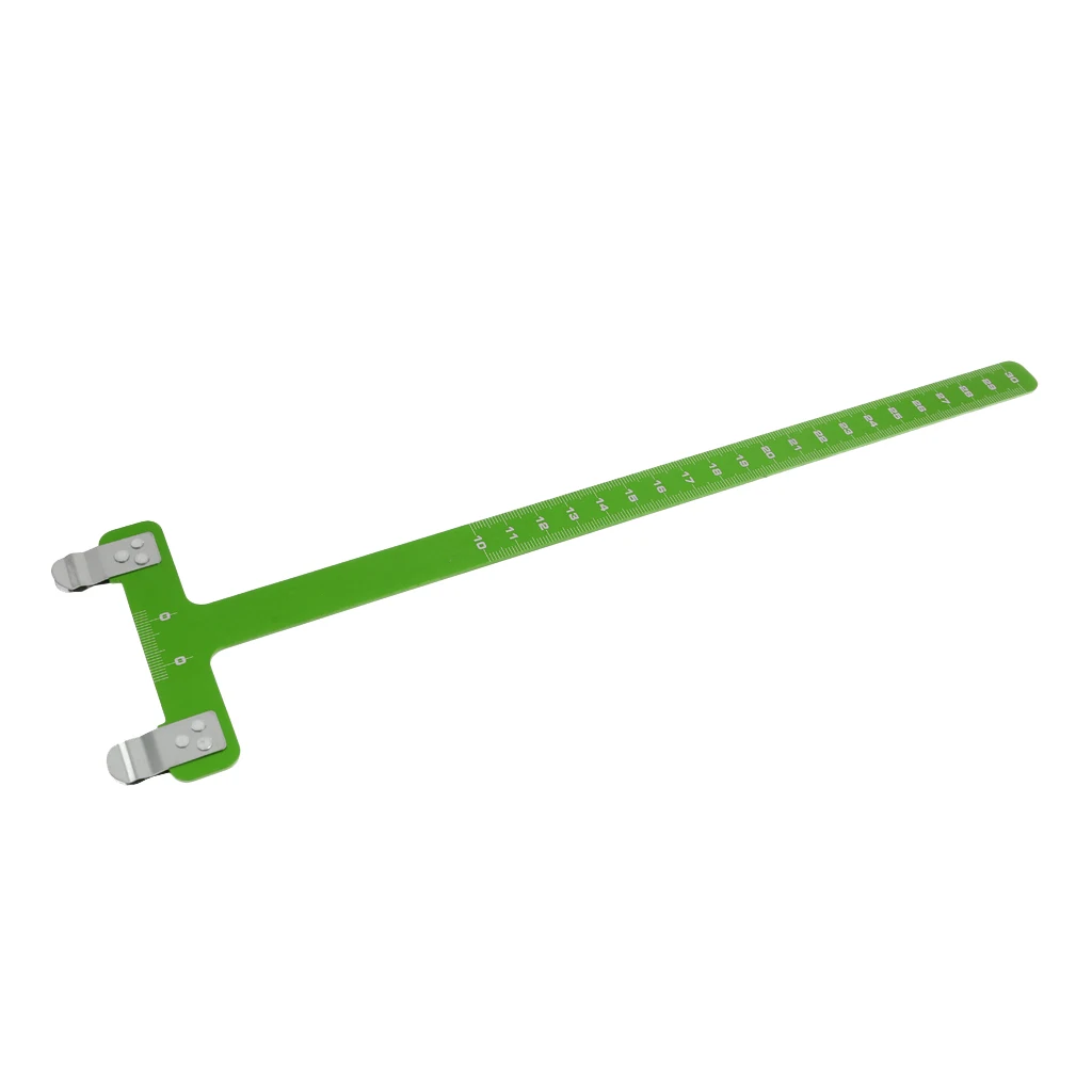 Outdoor Pro Archery Aluminum Alloy Ruler T Shaped Bow Square Tool for Recurve Compound Bows Longbow Tuning Nocking Point