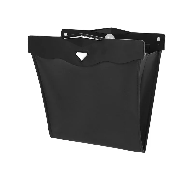 

Car Trash Can Storage Bag Led Light Waterproof Magnetic Adsorption Multi-Function Foldable Car Rubbish Bin Car Back Seat Hanging