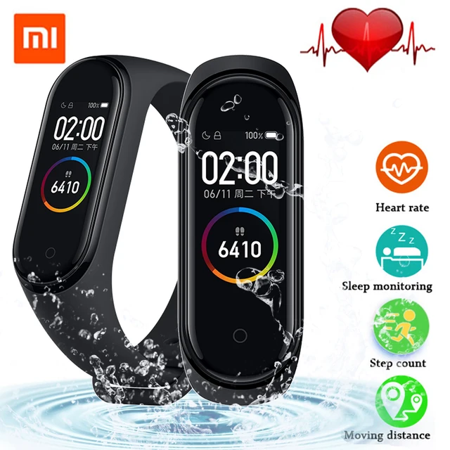 2019 Original Xiaomi Mi Band 4 Smart Wristband 3 Color AMOLED Screen Mi Band 4 Global version Heart Rate Fitness Music Bracelet 1