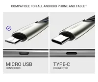 כבל usb סינכרון מיקרו- USB אנדרואיד בכבלים, מיקרו- USB ל 2.0 USB כבל ניילון קלוע סינכרון מהיר כבל טעינה עבור סמסונג, קינדל, חכם אנדרואיד (5)