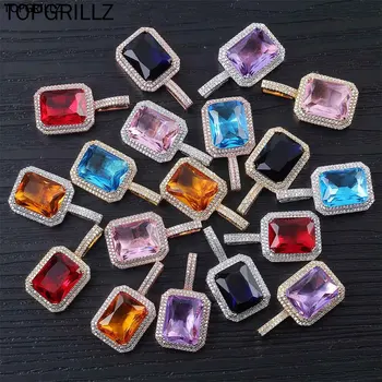 

JINAO New ICED OUT Pendant Necklace Infinity Stones Solid Back With Tennis Chain Hip Hop Jewelry Gift
