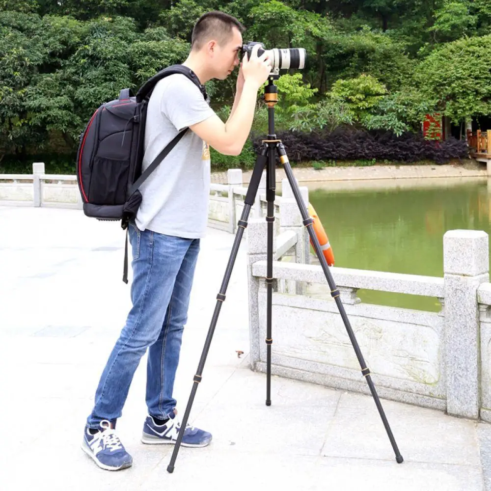 Горячая Распродажа pro Q1000C professional углеродного волокна штатив SLR фотографии