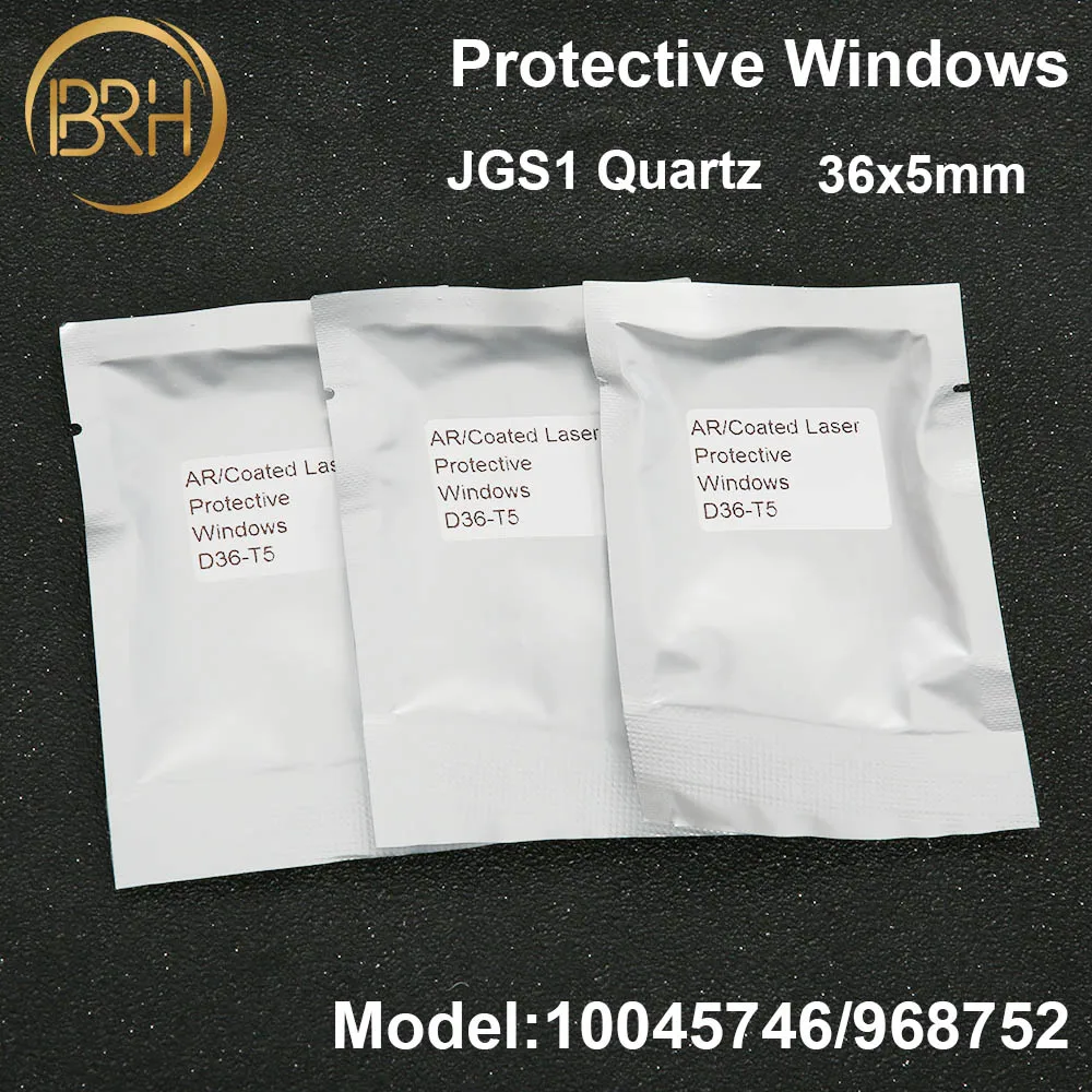 BRH 20 шт./лот JGS1 кварцевые Bystronic защитные окна/линзы 10045746/968752 36*5 мм для Bystronic/Highyag/IPG