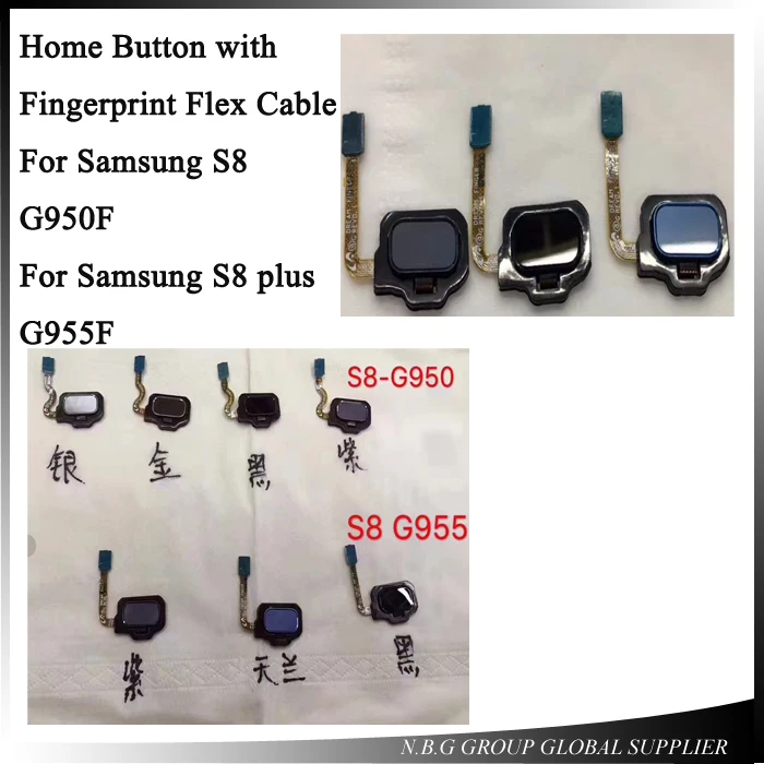10pcs/lot New Touch ID Fingerprint Sensor Home Return Key Menu Button Flex for Samsung GALAXY S8 g950/ plus G955 /S8 + | Мобильные