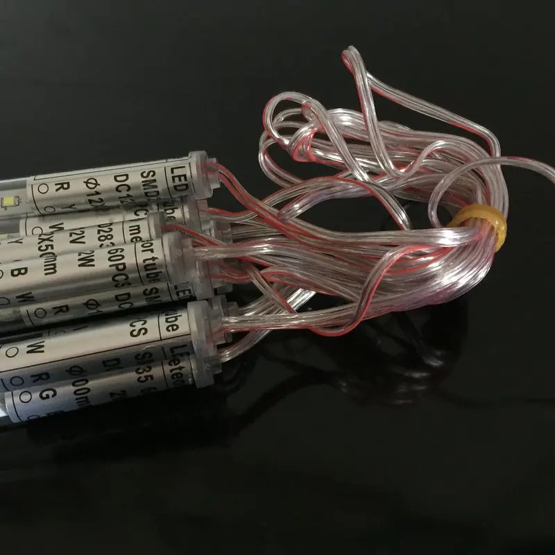 10 трубок 50 см 2835SMD 520LED метеоритный дождь свет Каскадный Рождество Сад водопад