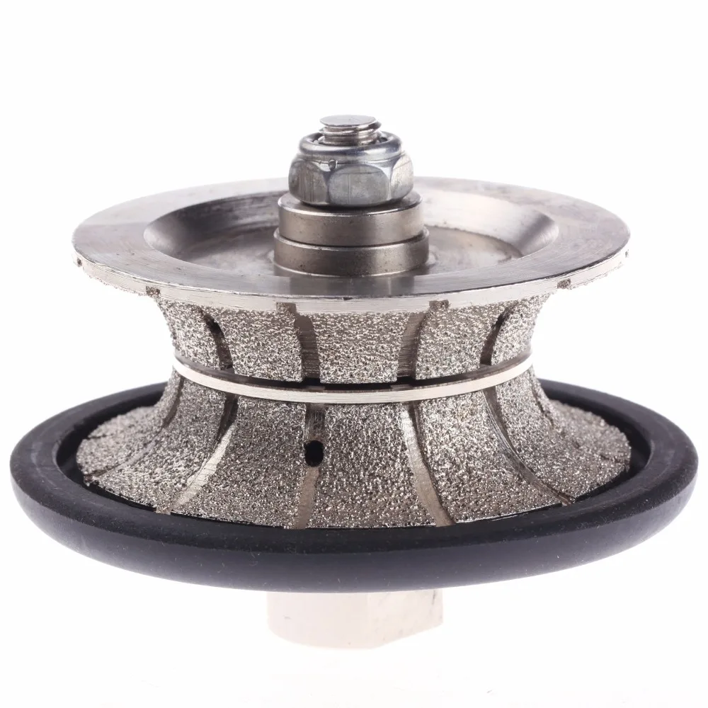 

ZFE 1Pc Full Bullnose Vacuum Brazed Diamond Profile Wheel & Female Threads For M14 Wet Polisher Angle Grinder
