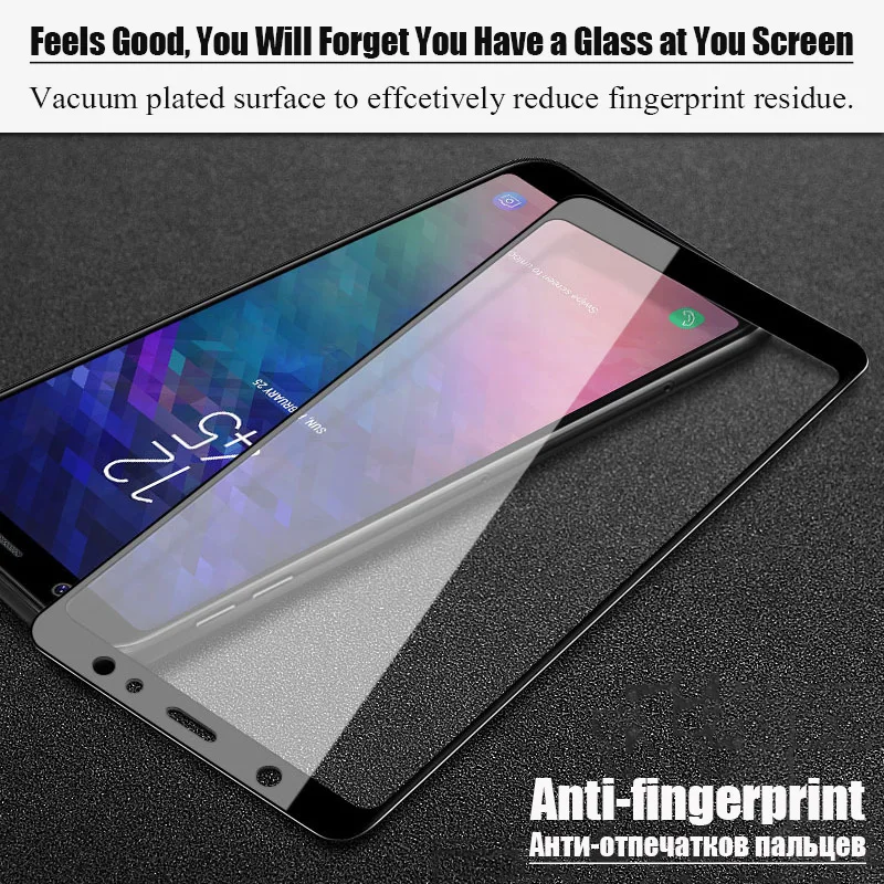 KCLC2941_2_Tempered Glass For Samsung Galaxy A6 Plus 2018 9H 2D Full Screen Covered Explosion-proof Film Screen Protector
