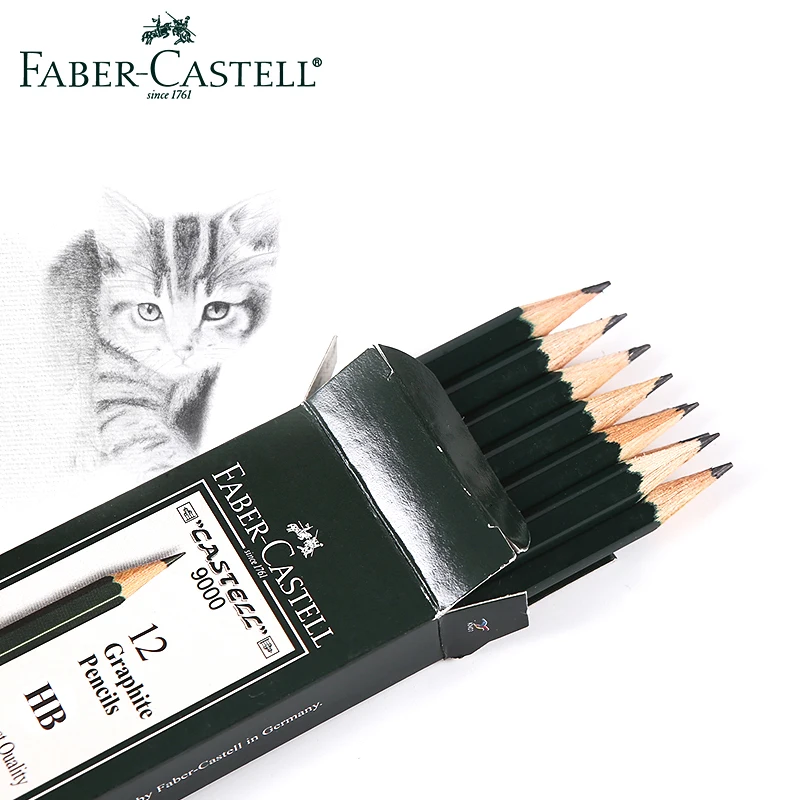 5/16 шт./лот Faber Castell 9000 дизайн карандаш художественный Графитовые Карандаши для рисования письма затенение эскиз черный грифель товары для рукоделия