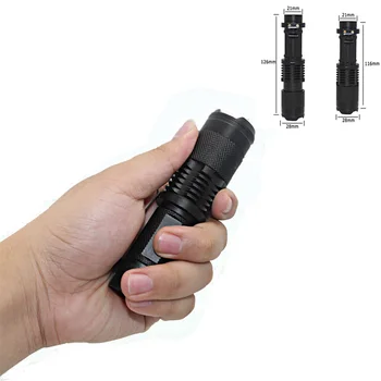 

Mini LED Flashlight SK98 5 Modes XML T6 1000LM Zoomable Retractable Light Torch lantern 18650 Lamp