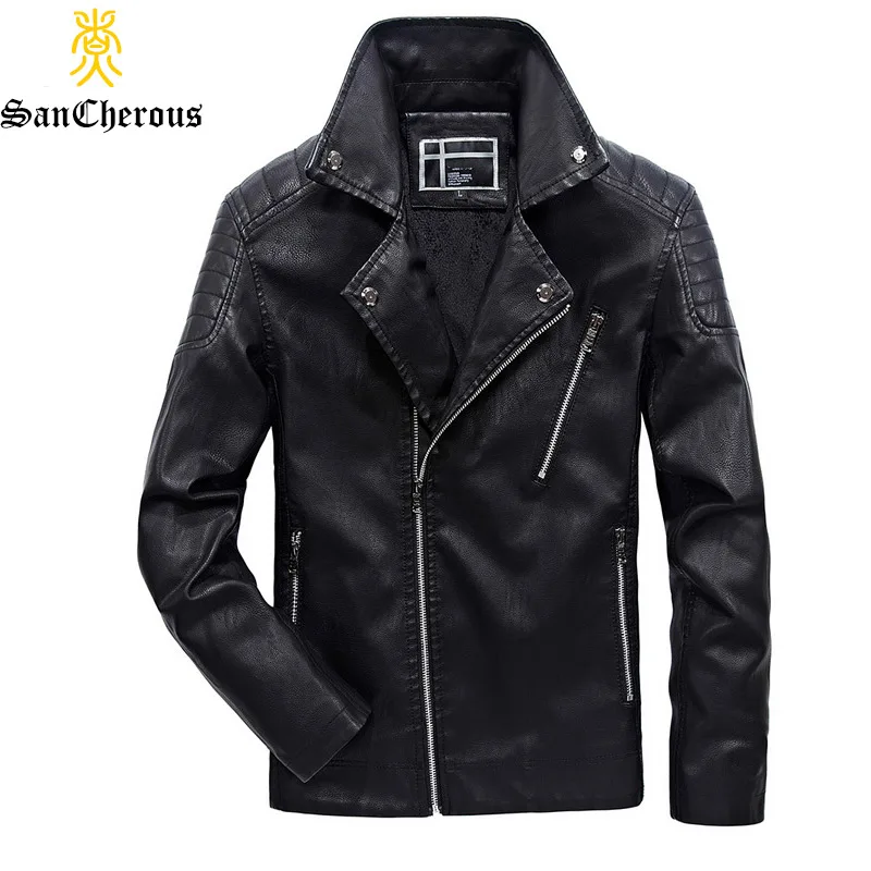 

Plus Size New Arrival Men Leather Jacket Spring Autumn Men Casual Men Jacket Size L-6XL