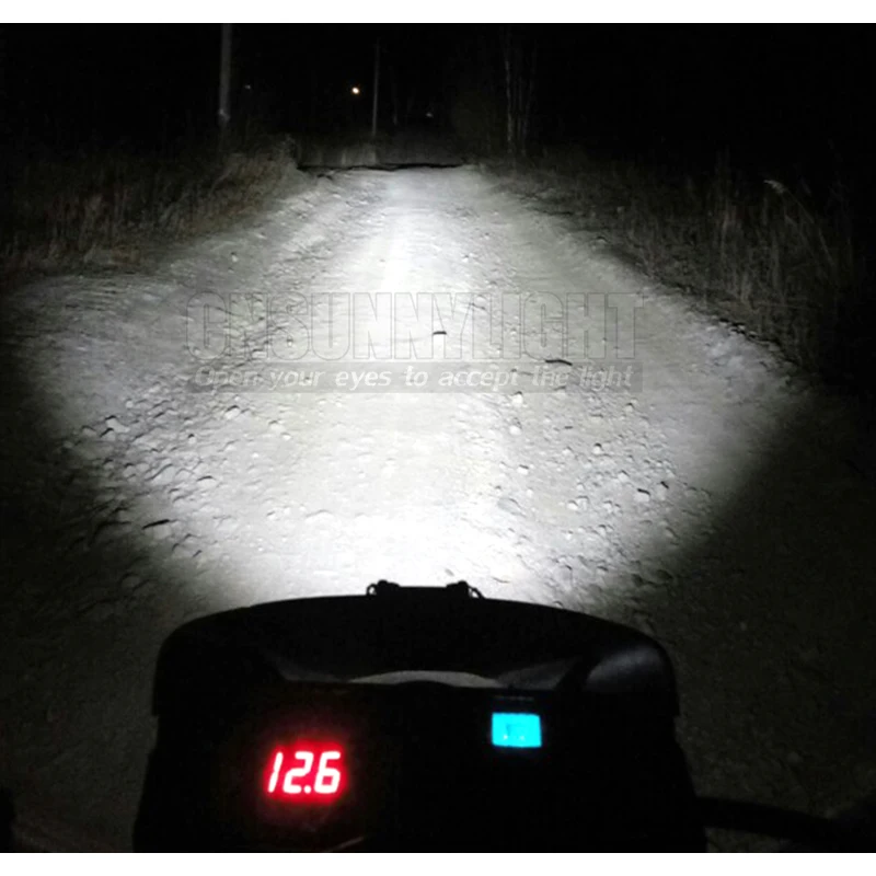 CNSUNNYLIGHT Motorcycle LED Headlight Spotlight 18W 2700Lm Super Bright White Moto Fog DRL Headlamp Hunting Driving Spot Lights (16)