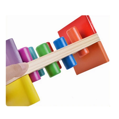 Children's educational wooden math toys for children mathematics montessori Educational toys for piling table puzzle early toys