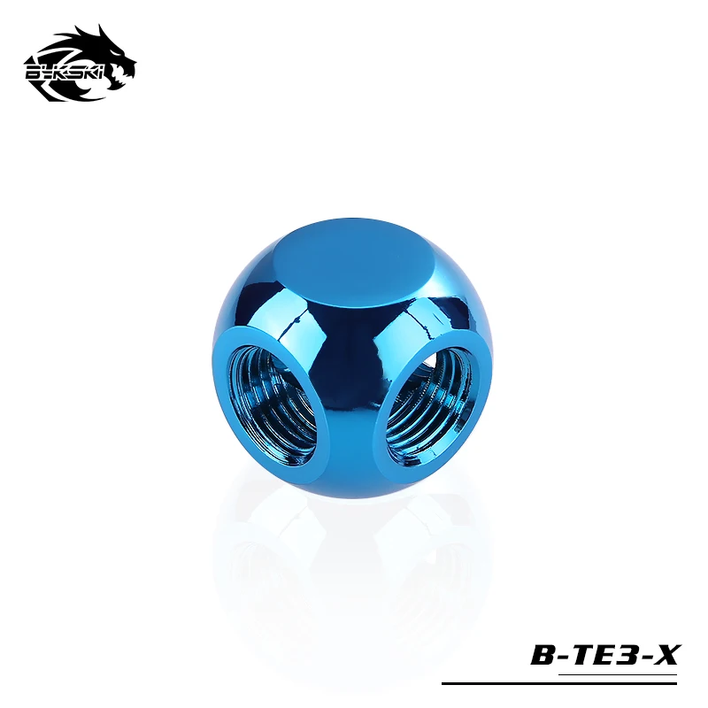 BYKSKI G1/4 ''X3 черные серебристые золотистые 3 полосные кубические адаптеры