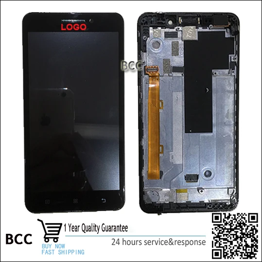 Original For lenovo A5000 LCD Digitizer Display Touch Screen Panel with frame free fast shipping Test