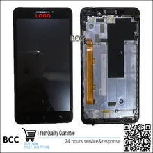 Original für lenovo a5000 lcd digitizer display + touchscreen panel mit rahmen freies schnelles verschiffen test ok!