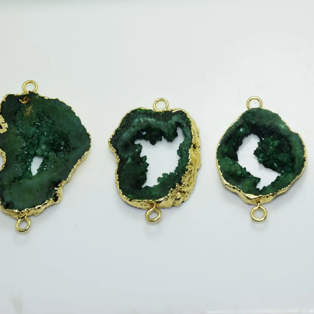Cluster Raw Jewelry камни Друза соединитель для мужчин подарок натуральный срез geode