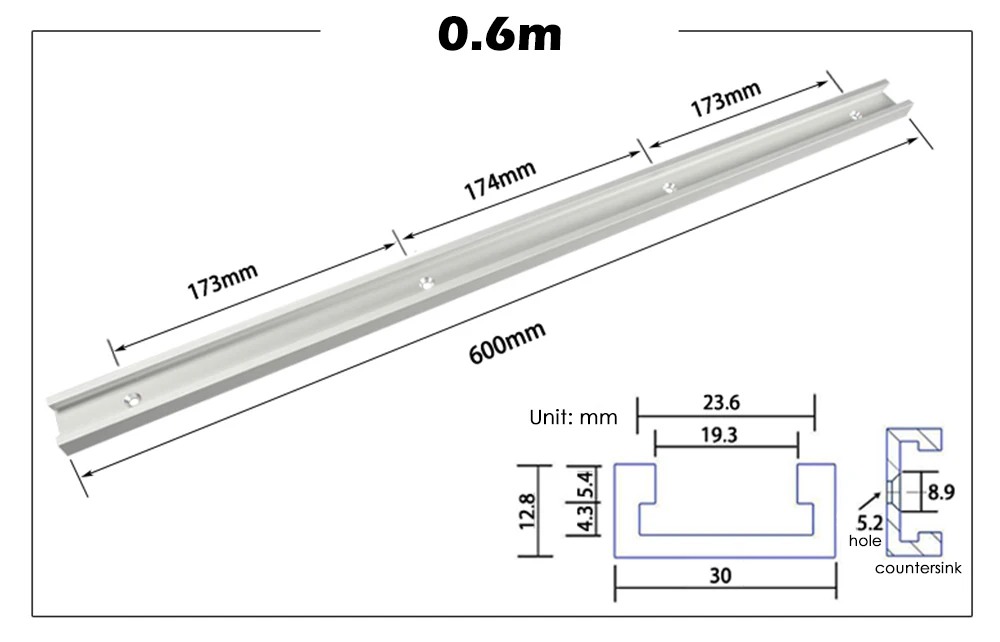 NE 0,3/0,5/0,6/0,8/1 м направляющая для резки калибровочный стержень Деревообработка т-трек t-слот рамка из алюминиевого сплава Выдвижной Стол пила