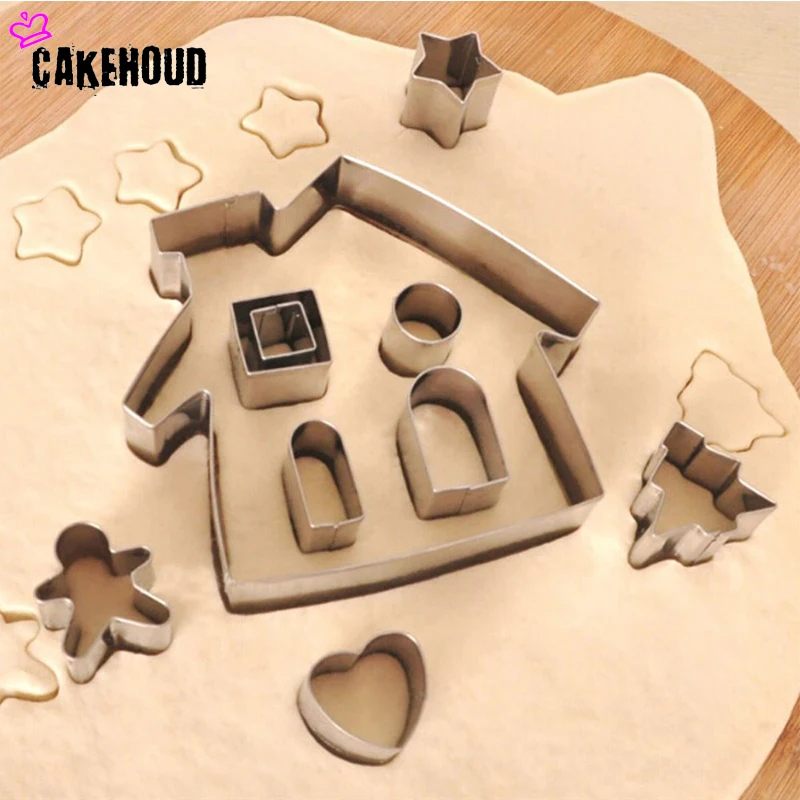 Лидер продаж Высокое качество 10 шт. партии для выпечки пряничный домик Cookie торт