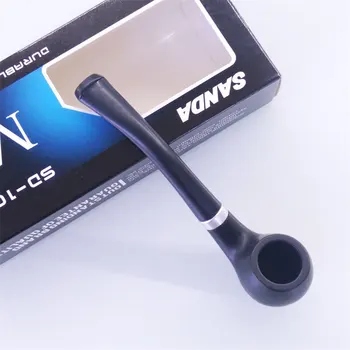 

Mini Portable Smoking Pipe Black Delicate Smoking Tobacco Pipe Filter Cigarette Holder Friend Family Gift Men Necessary Supply27