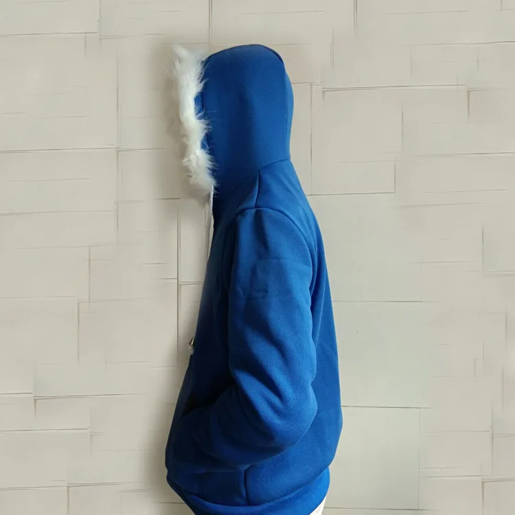 Взрослый переживет без маска для косплея в стиле унисекс с капюшоном, на молнии в стиле «Синяя Куртка призрак братья Хэллоуин Косплэй костюм 2 шт./компл