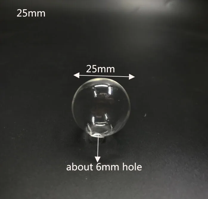 25 мм Мини стеклянный глобус круглый шар с отверстием Diy Полые Стеклянные сферы шаровая подвеска-пузирек ожерелье фурнитура Аксессуары 20 шт