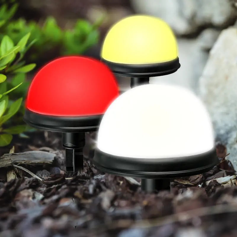 

2pcs Solar garden art creative semi sphere LED outdoor lights, lawn lamp wall lamp