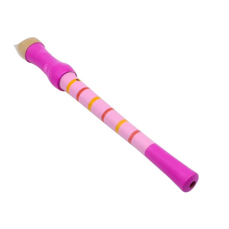 ИРИН 8-флейта с отверстиями кларнет пикколо-труба игрушки Дерево Розовый раннее образование игрушки Музыкальный инструмент образование