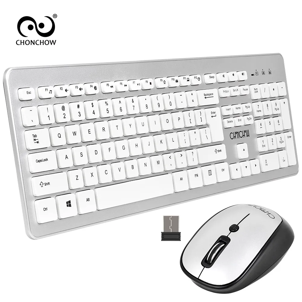 

2018 New 2.4 GHz Wireless Keyboard and Mouse Set Gaming USB Keyboard Mouse Combo for PC Table TV Box 1600 DPI Free Shipping