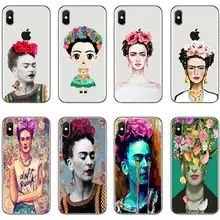 

Ciraolo Frida Kahlo Cover Case For iPhone 8 8Plus 7 7Plus 6 6S 5S SE Hard Cases Plastic Back Clear Personality girl cover