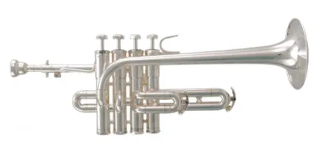 Bb пикколо-труба латунные инструменты с мундштуком и чехлом посеребренные trompit Профессиональный мундштук для трубы