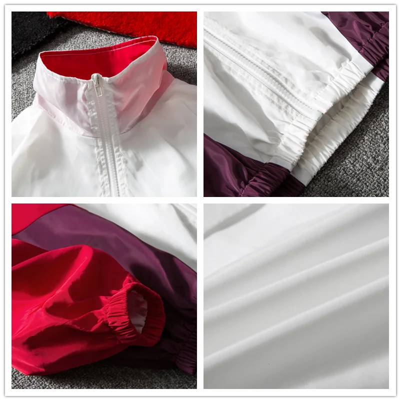 Japan Harajuku Color Block Jacket Windbreaker Oversized Mens Hip Hop Jacket Streetwear Autumn Fashion Track Jackets Coats