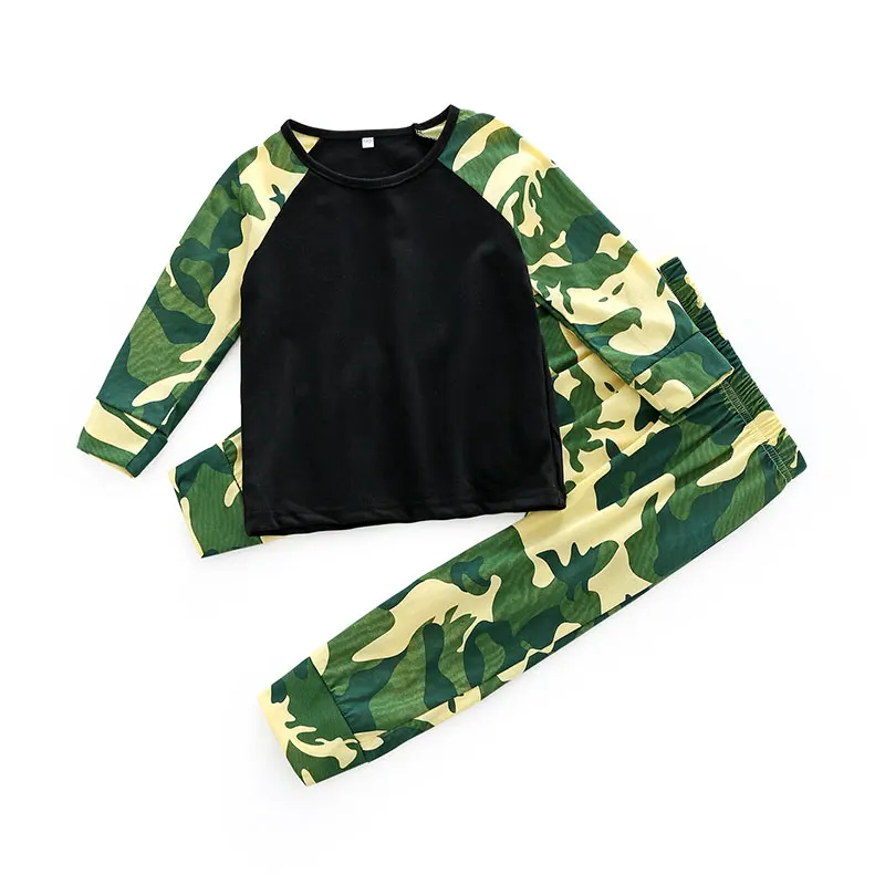 baby boys camouflage clothes sets 2018 autumn toddler boys 2 pieces set
