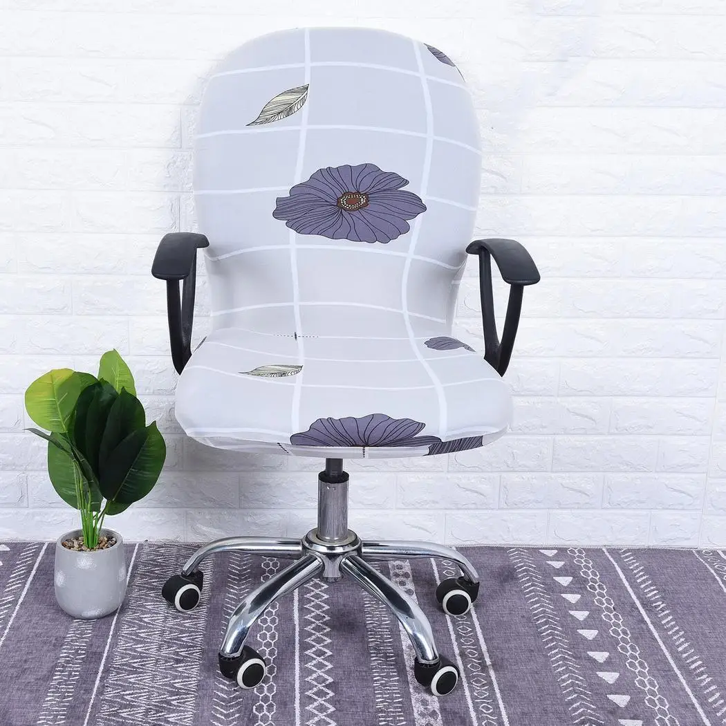 Съемный моющийся компьютерный офисный эластичный Вращающийся Поворотный современный чехол для стула с принтом для дома, офиса и т. д - Цвет: type 11 color