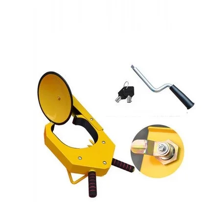 

sucking disc type car tyre lock sucker sedan tire clamp lock anti-theft auto wheel clip tool car steering wheel