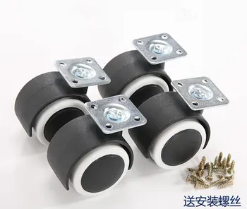 

2inch Replacement Office Chair Wheel Swivel Casters Rubber Rolling Rollers Wheels Home Furniture Hardware 4pcs/set