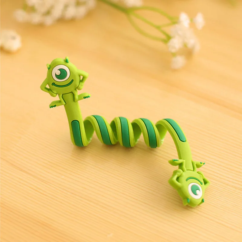 Mike Wazowski Модное милое классическое оптовое Мультяшные животные каваи длинное устройство для намотки кабеля наушников органайзер для наушников держатель провода 28 см длина - Цвет: Mike Wazowski