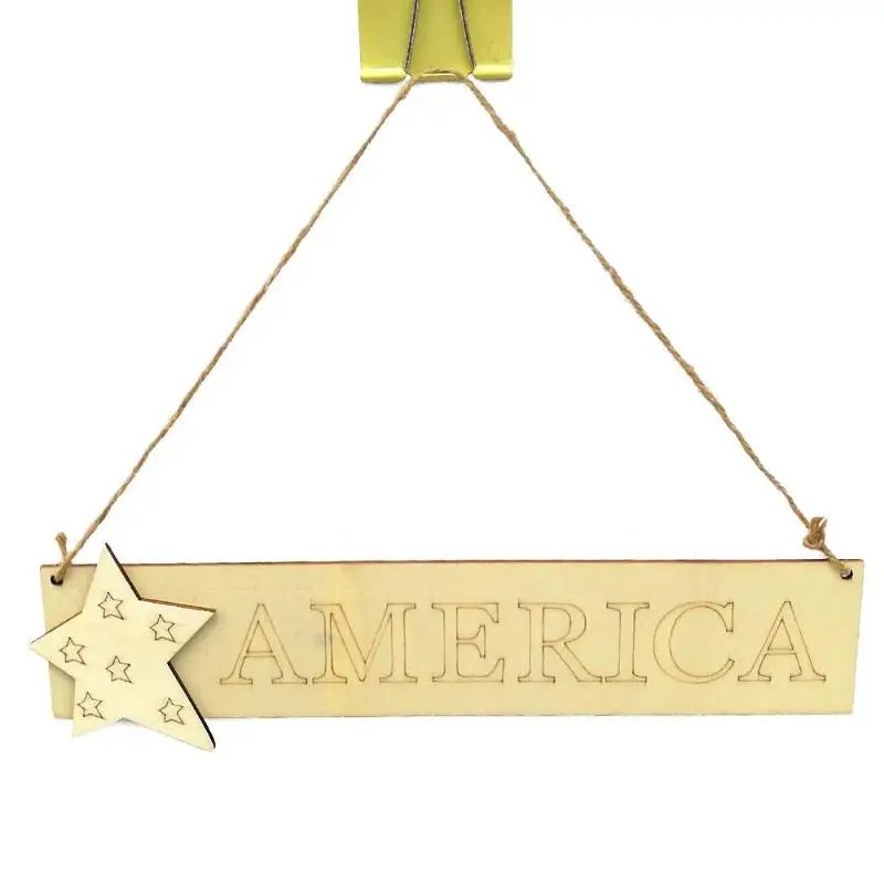 De Madera Colgante De Pared Decoracion Del Dia De La Independencia