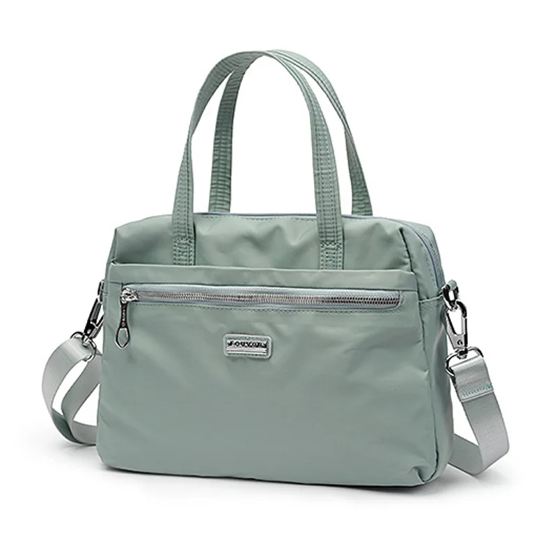 Fouvor высокое Ёмкость Для женщин сумка-тоут женские Повседневное плеча Курьерские сумки многоразовые пляжная сумка для покупок сумка через плечо женская большая Bolsos - Цвет: Светло-зеленый