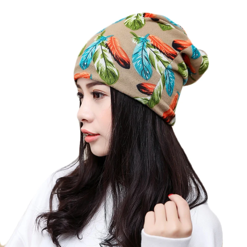 Autumn Winter Hats For Women Men Skullies Beanie Women Fashion Cotton cartoon Pattern Girls Warm Cap Unisex Elasticity Knit Caps