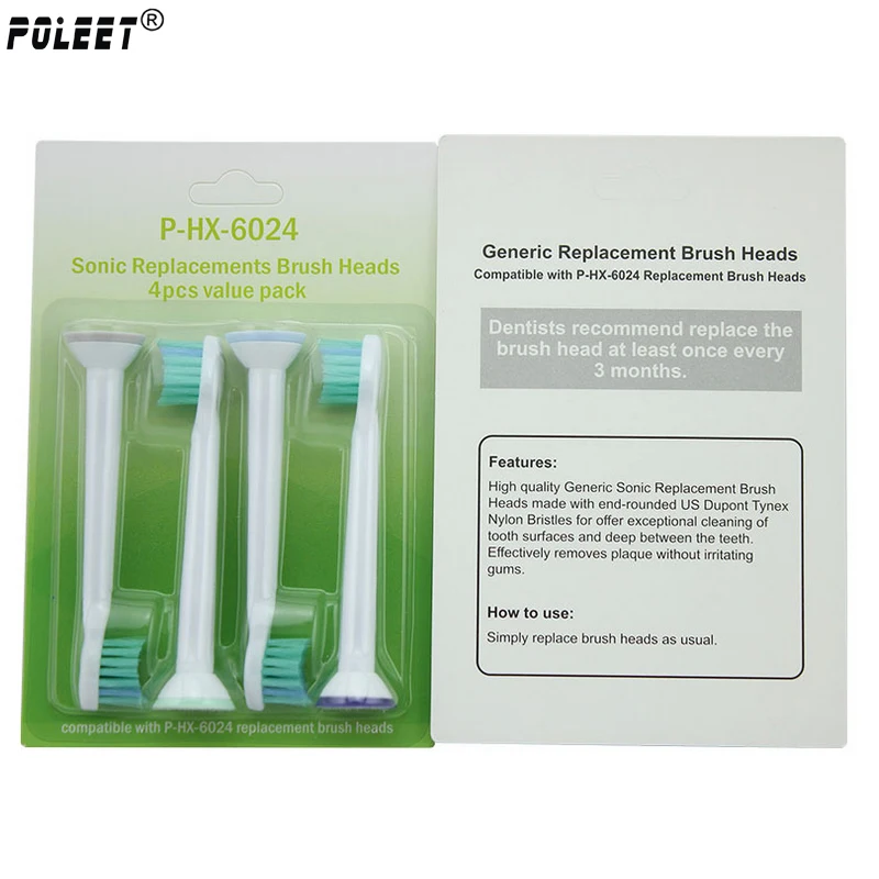 6000 шт. P-HX-6024 HX6024 Сменная головка электрической зубной щетки головки для Philips Детские зубные щётки головы гигиена полости рта
